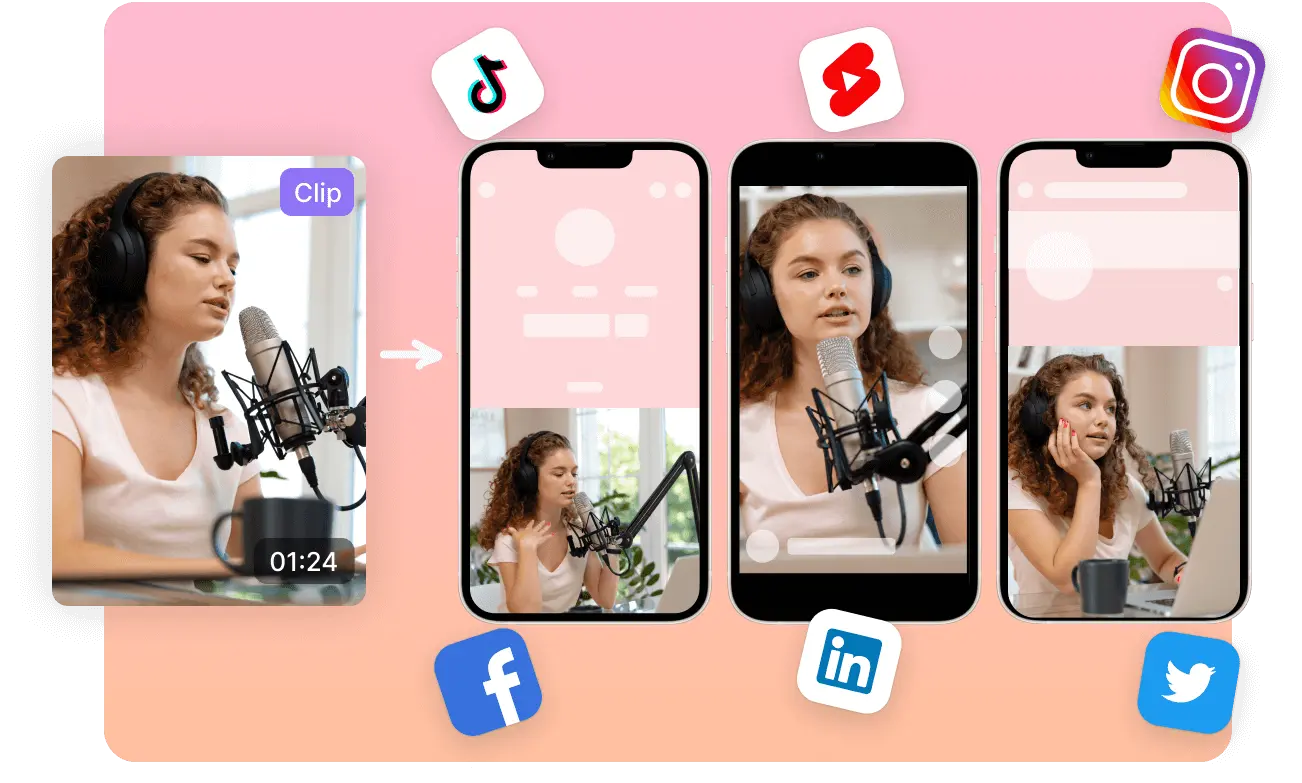Long-Form Video Condensed into Short Clips