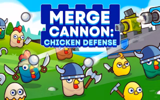 Merge Cannon: Chicken Defense