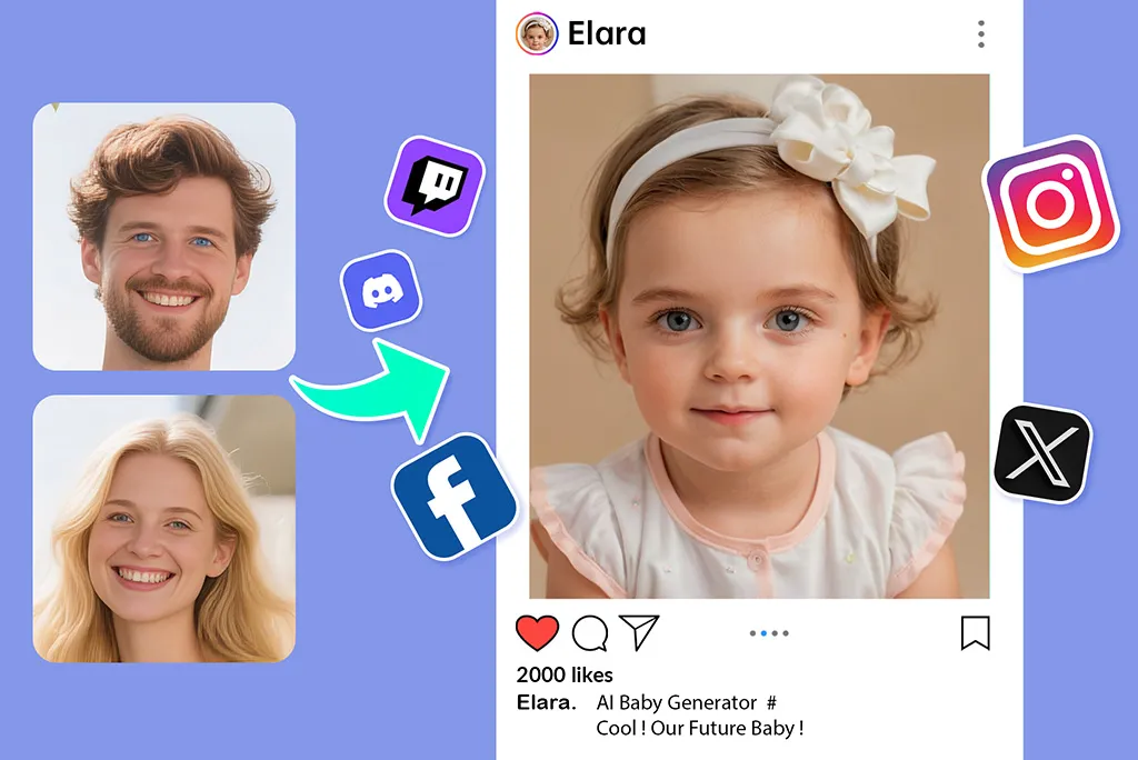 Instantly Download & Share Your Future Baby