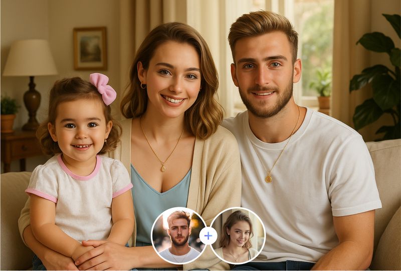 See Both Parents in One Tiny Face