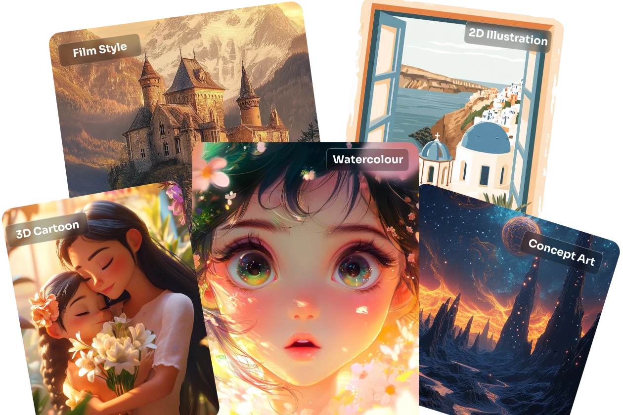 Diverse Art Styles & Presets