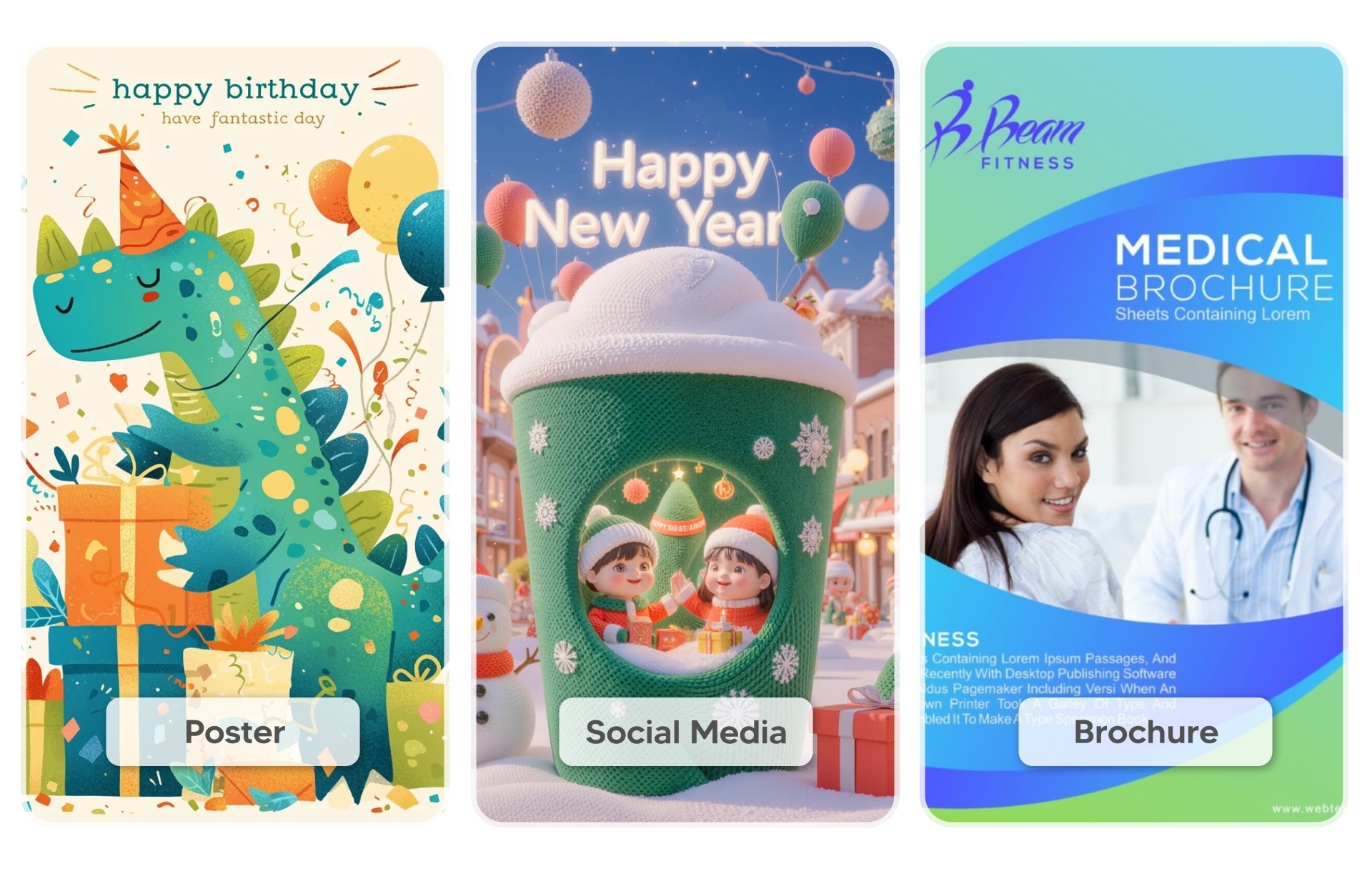 Effortlessly Switch Designs to Create Your Custom Poster