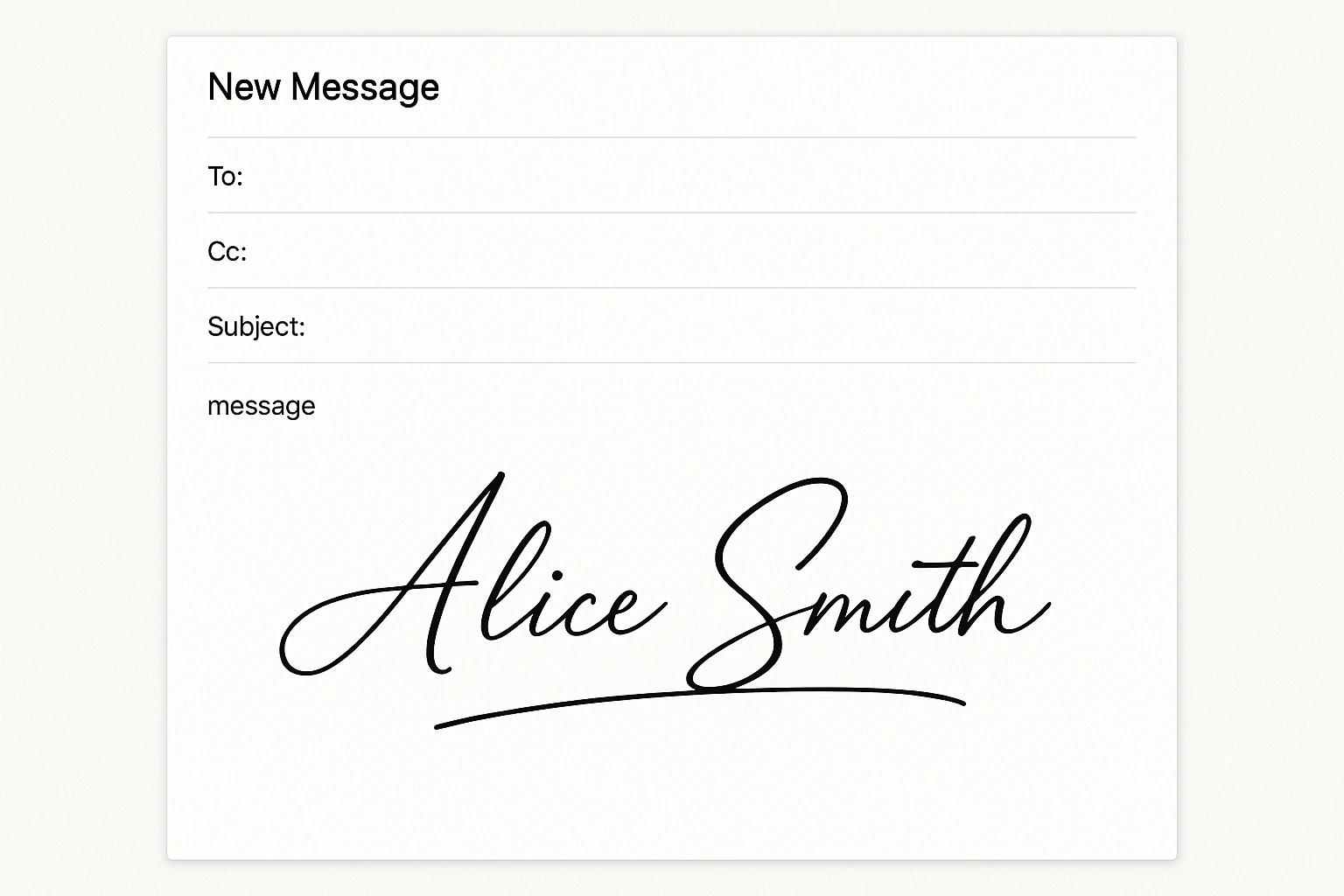 Email Signature: