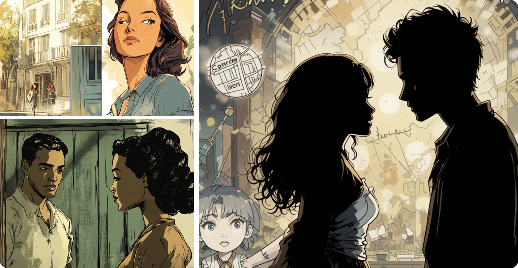 2.Immersive AI Comic Backgrounds