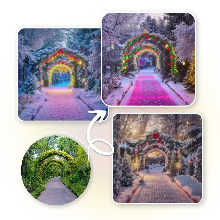 Instant AI Christmas Filters