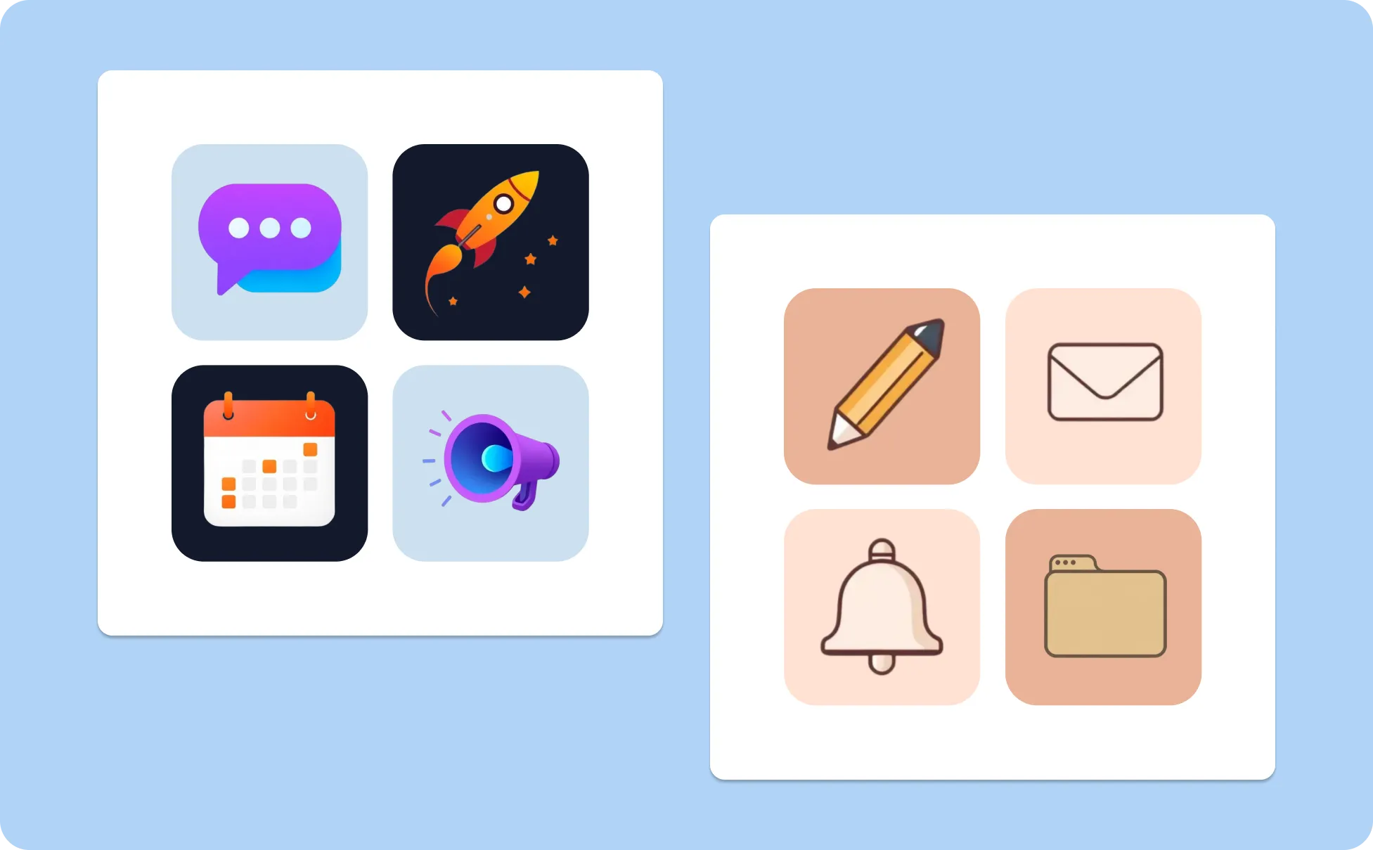 Minimalist Line Style Icons