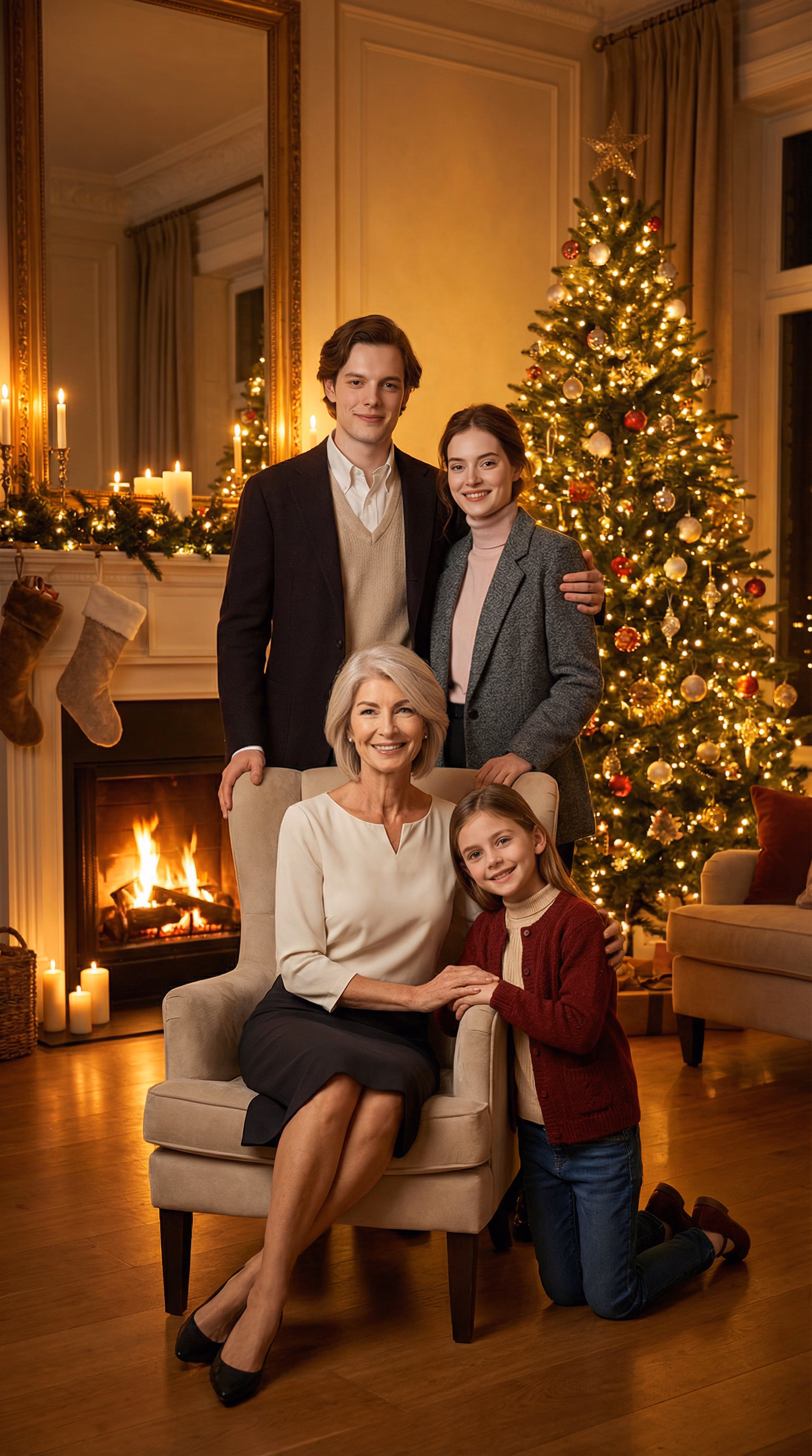 Fun Cartoon Family Portraits