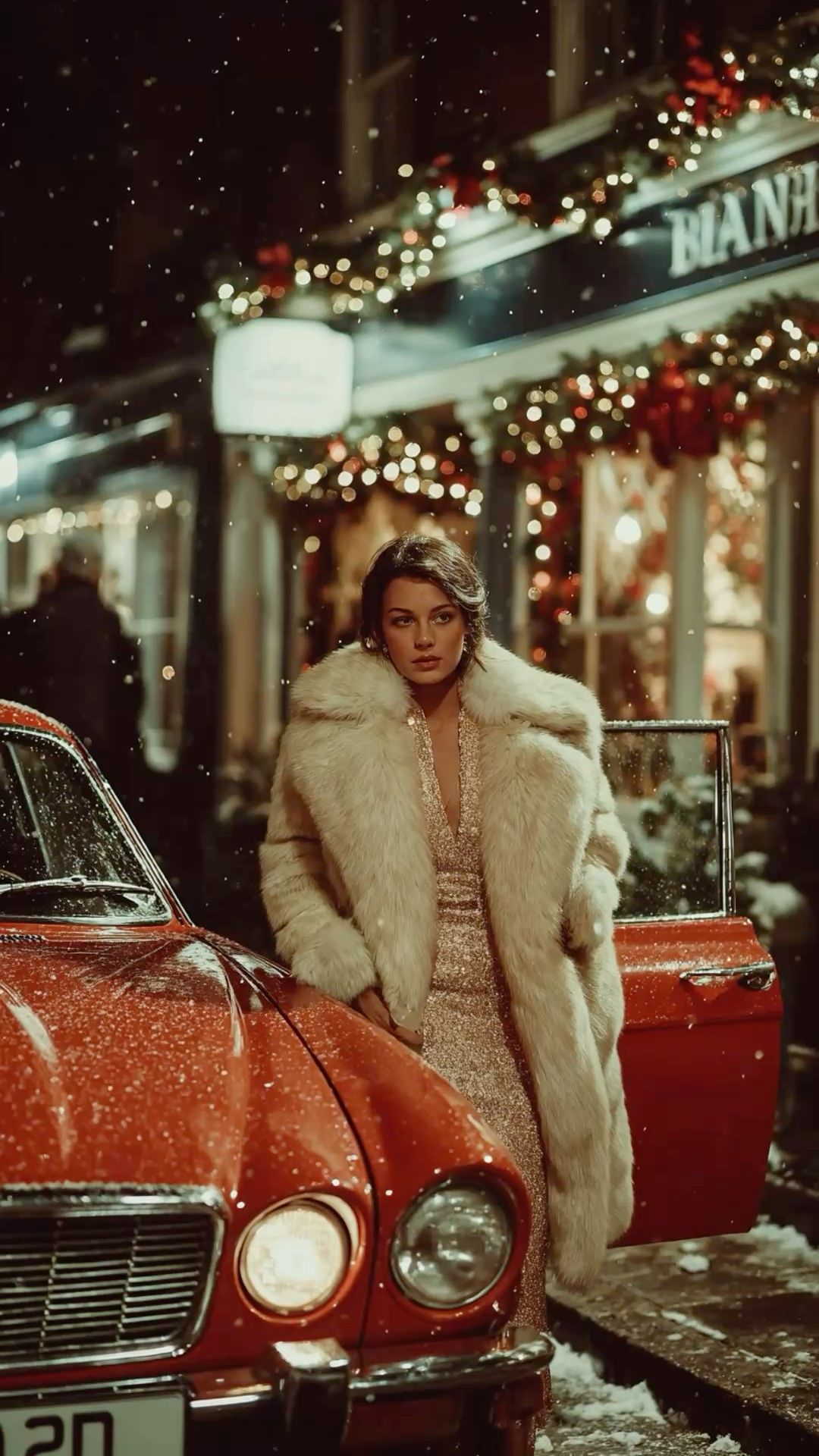 Romantic Snowy Night Portraits