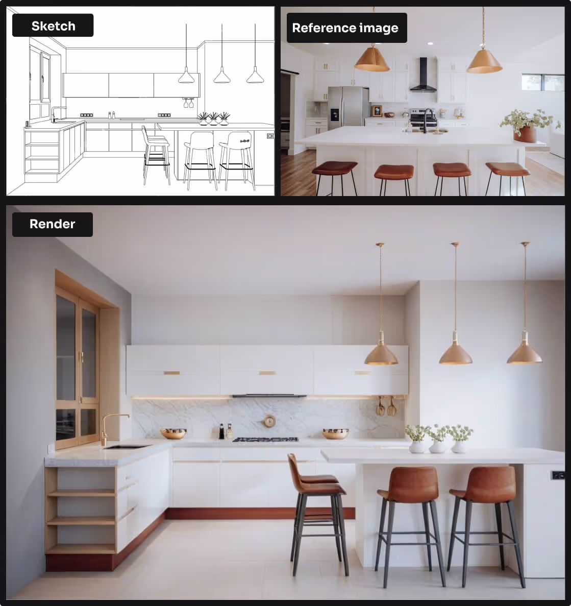 From Sketch or Text to Structured Design