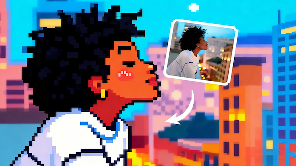 Photo-to-Pixel Portraits