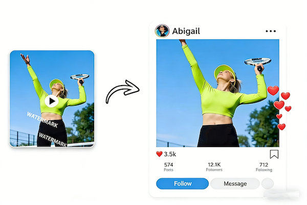 Portrait videos with sharp, natural visuals