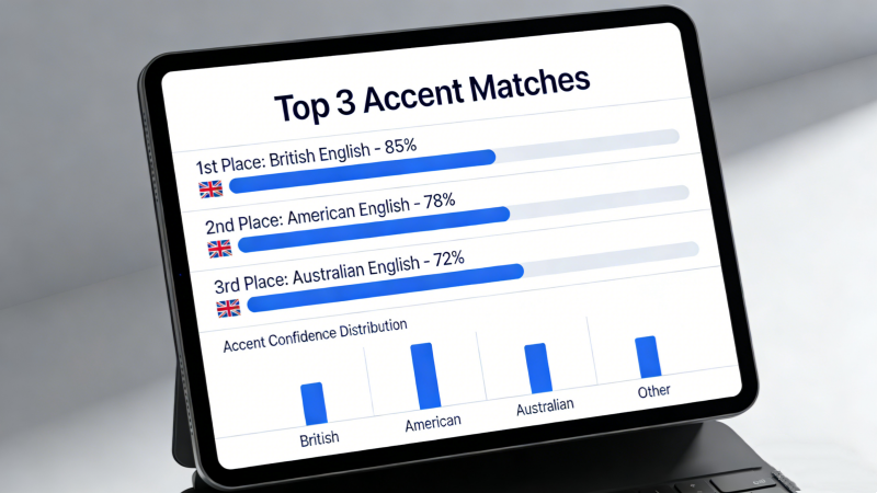Top 1–Top 3 Results with Confidence Scores
