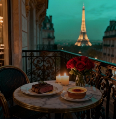 Parisian Balcony Dinner