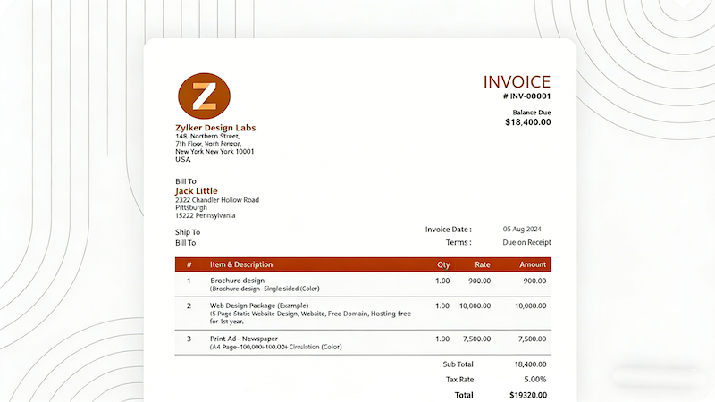 Service & Project-Based Invoices