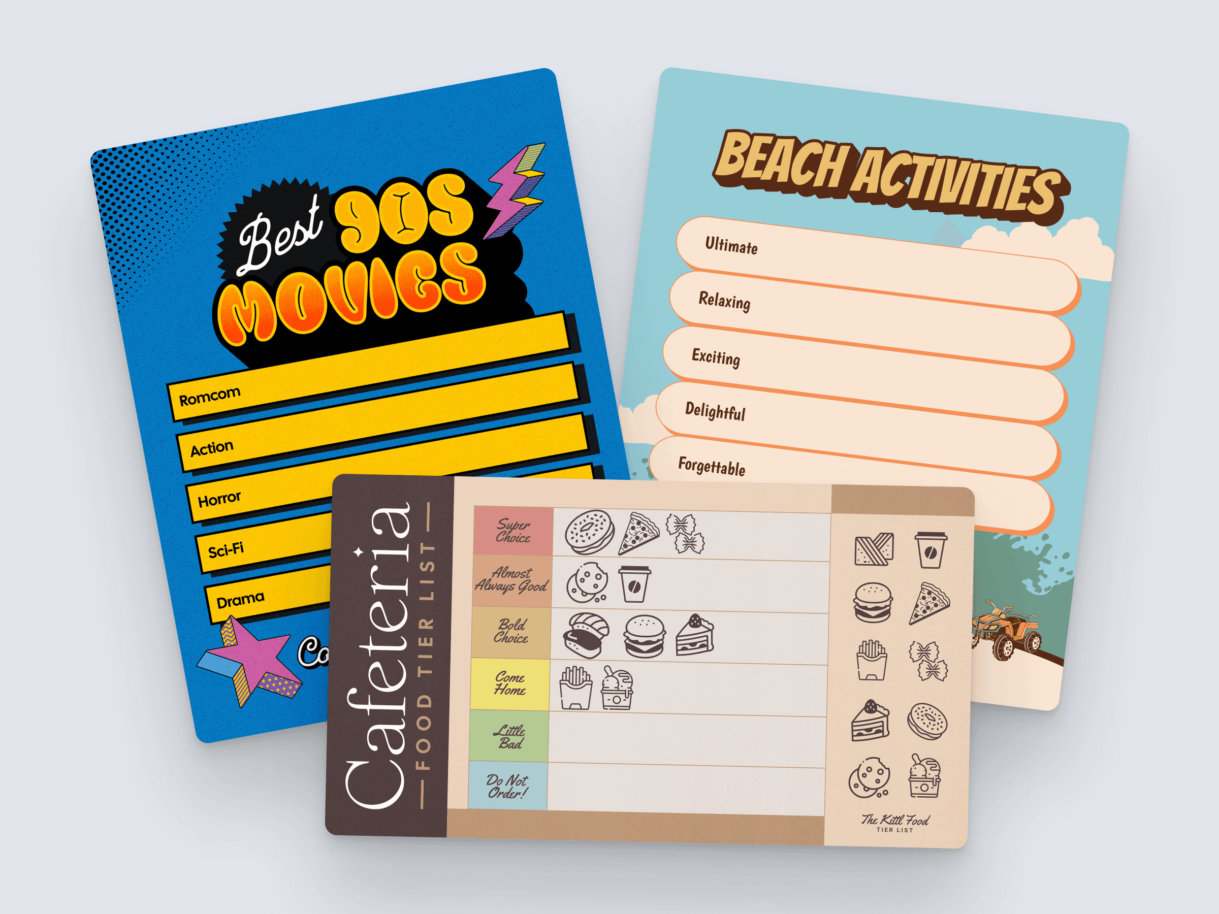 Fully customizable tier levels