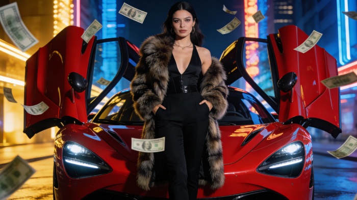 One-Click Luxury Driving Scene Generation