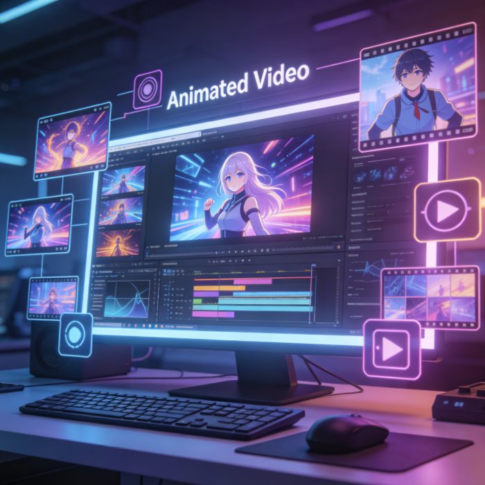 Extensive Animation Templates and Scene Libraries