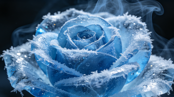 Cinematic Ice Reflection and Glimmer